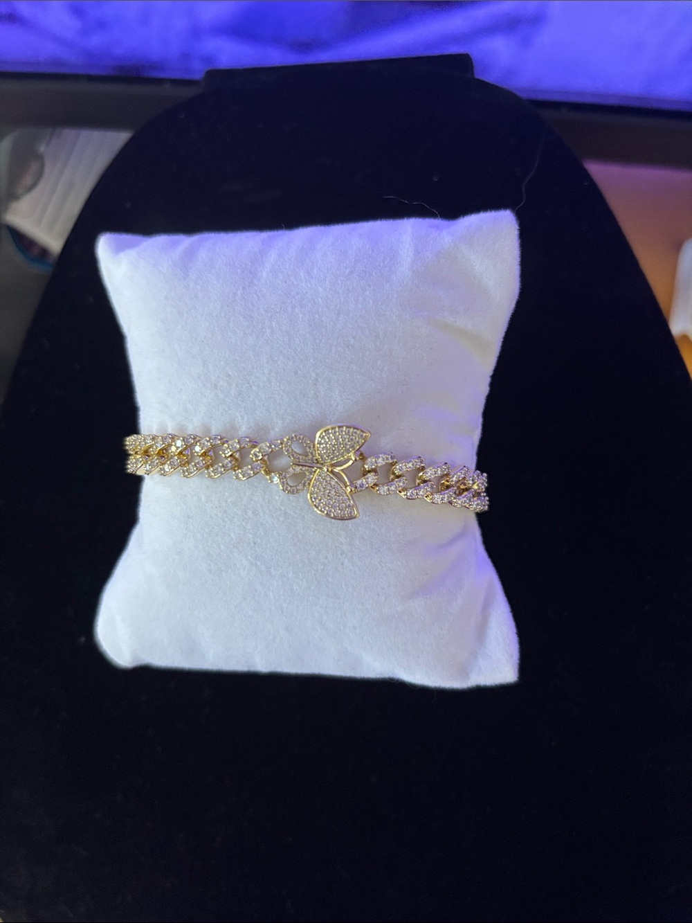Gold Crystal Leaf Chain Bracelet - Women Jewelry